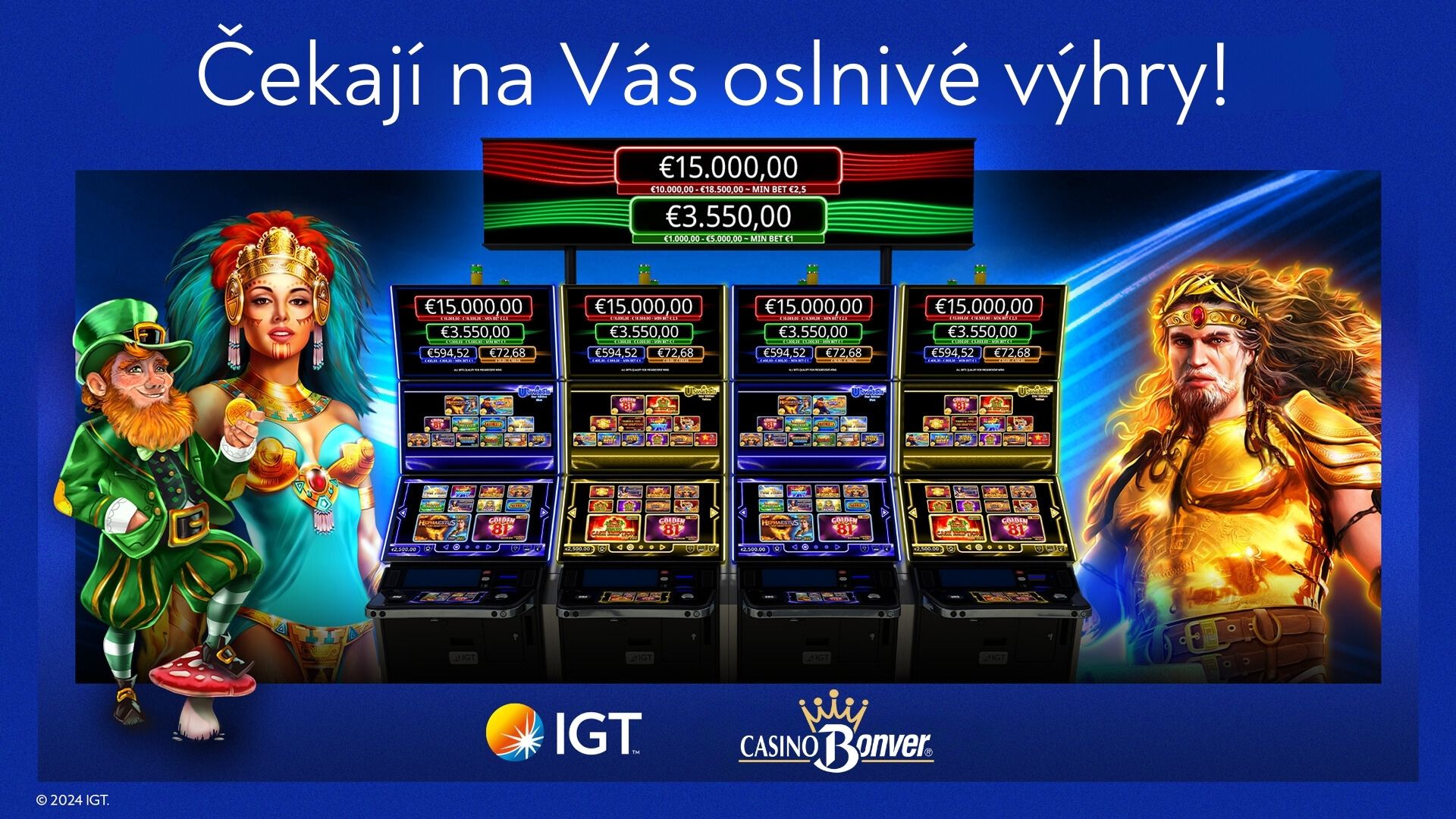 IGT promo blue pack edition in Bonver casinos