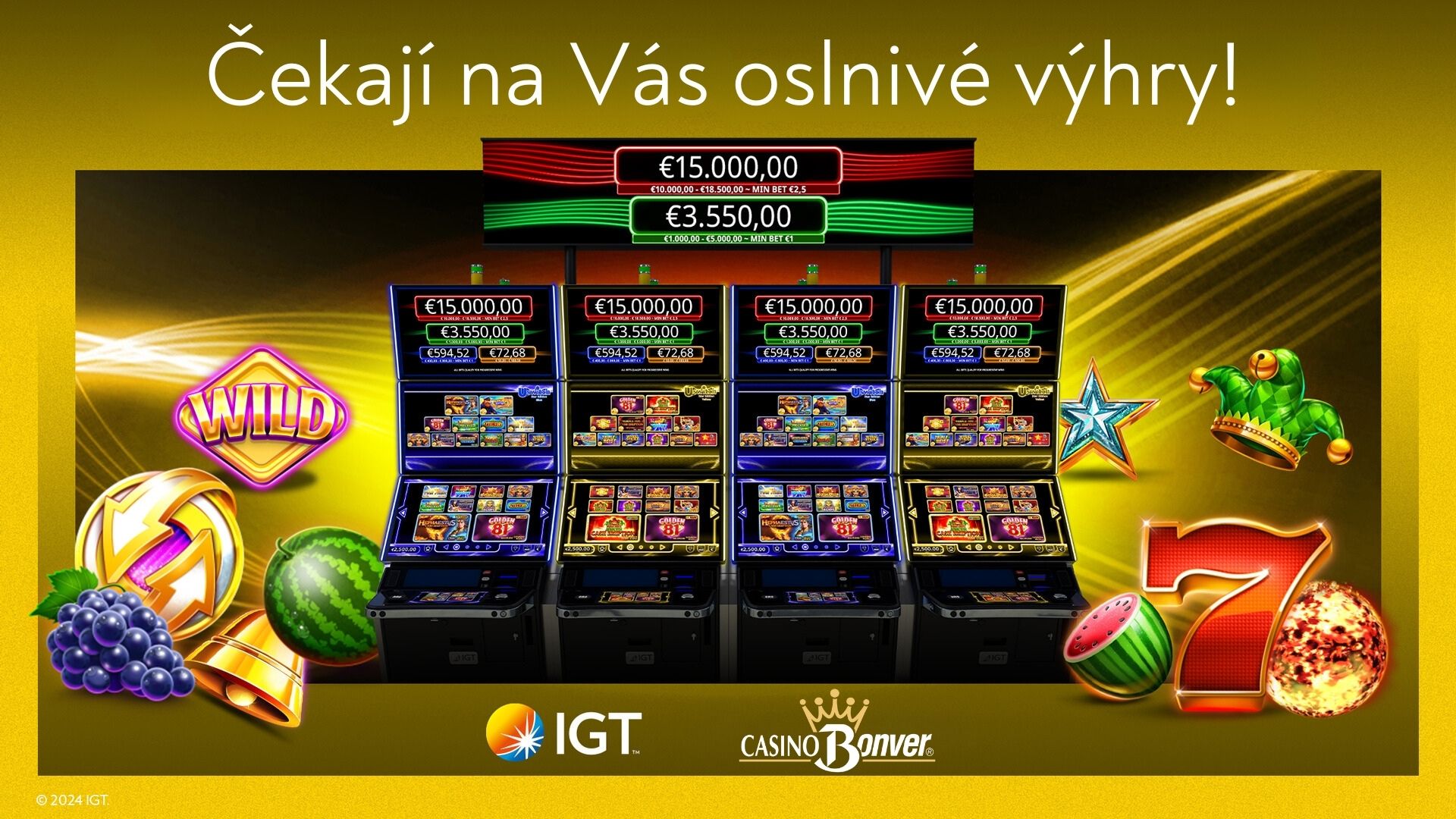 IGT yellow pack promotion Bonver casinos