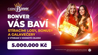 BONVER MEGA TREFA – Galavečery s losováním hlavních výher!